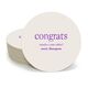 Big Word Congrats Round Coasters Image 2 of 3